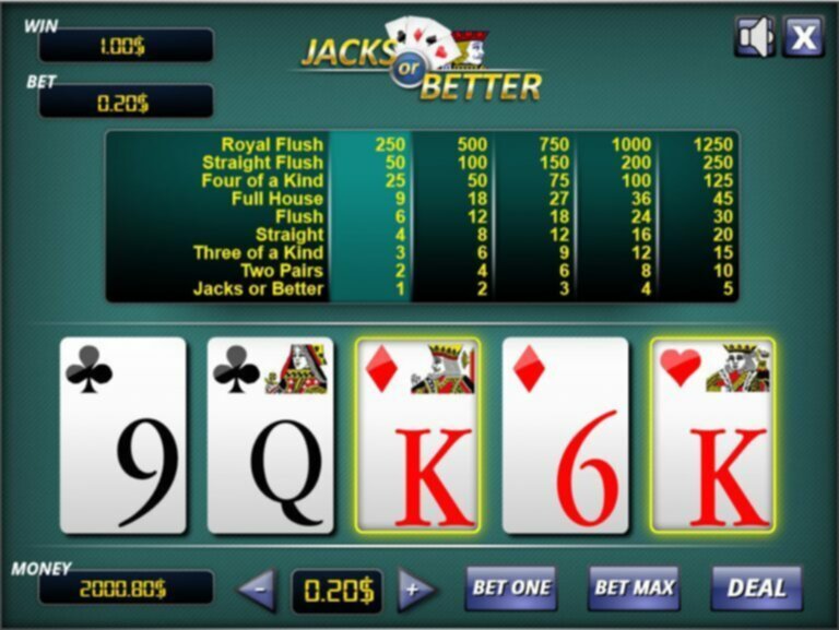 Jacks or Better Video Poker preview thumbnail